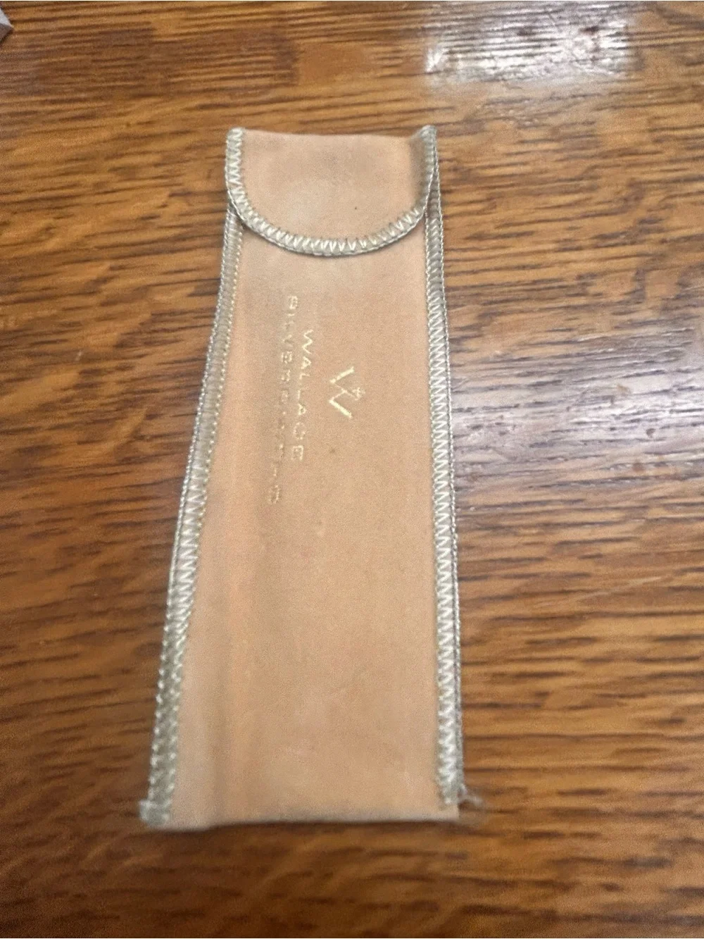 Vintage Wallace Silversmiths Wintergreen Candy Cane Ornament 1982 Pewter Box